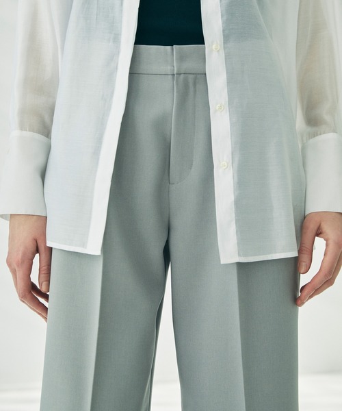 CEL ANSWER（シーイーエルアンサー）の「ベーシックストレートタックパンツ（スラックス・レディース・ライトグレー/ブラック/ネイビー・FREE/SMALL）」の13枚目の写真