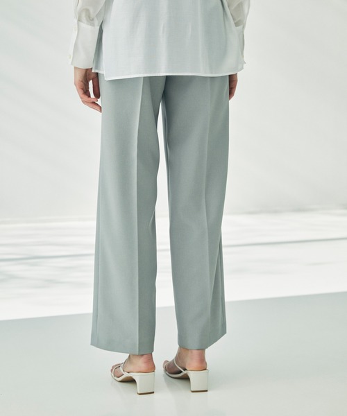 CEL ANSWER（シーイーエルアンサー）の「ベーシックストレートタックパンツ（スラックス・レディース・ライトグレー/ブラック/ネイビー・FREE/SMALL）」の9枚目の写真