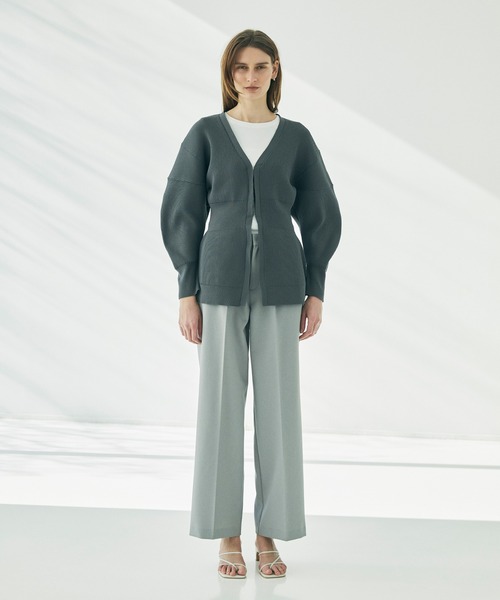 CEL ANSWER（シーイーエルアンサー）の「ベーシックストレートタックパンツ（スラックス・レディース・ライトグレー/ブラック/ネイビー・FREE/SMALL）」の18枚目の写真