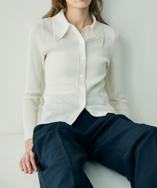 CEL ANSWER（シーイーエルアンサー）の「ベーシックストレートタックパンツ（スラックス・レディース・ライトグレー/ブラック/ネイビー・FREE/SMALL）」の14枚目の写真