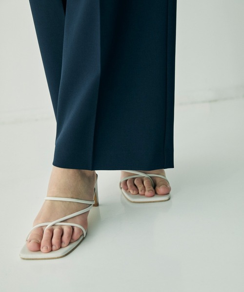 CEL ANSWER（シーイーエルアンサー）の「ベーシックストレートタックパンツ（スラックス・レディース・ライトグレー/ブラック/ネイビー・FREE/SMALL）」の10枚目の写真