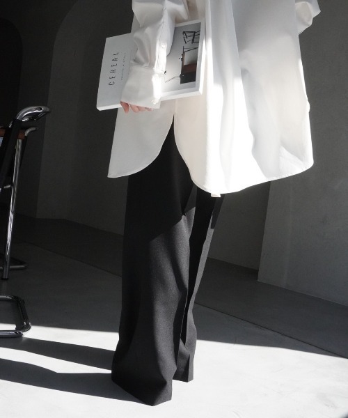 CEL ANSWER（シーイーエルアンサー）の「ベーシックストレートタックパンツ（スラックス・レディース・ライトグレー/ブラック/ネイビー・FREE/SMALL）」の19枚目の写真