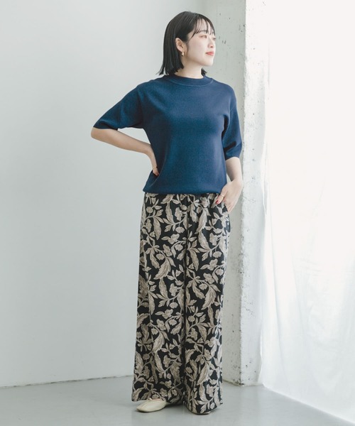 ITEMS URBANRESEARCH（アイテムズ アーバンリサーチ）の「ソウバリハンソデニット（ニット/セーター・レディース・モカ/オフホワイト/ブラック/ブルー・FREE）」の15枚目の写真