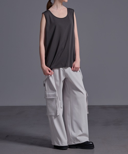 Julius レイヤードドレープタンクトップ Julius レイヤードドレープ