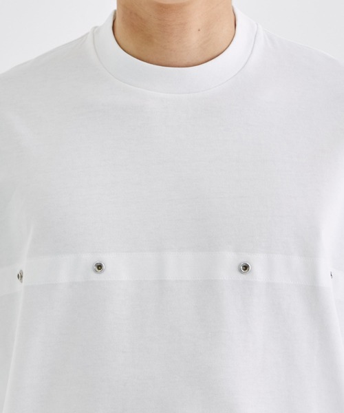 ALMOSTBLACK(オールモストブラック)の「【ALMOSTBLACK/オールモストブラック】BASIC TEE(Tシャツ/カットソー・メンズ・ホワイト/ブラック・1/2)」の9枚目の写真