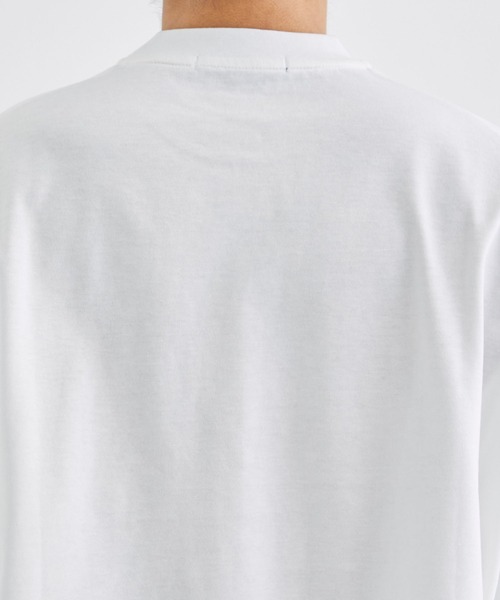 ALMOSTBLACK(オールモストブラック)の「【ALMOSTBLACK/オールモストブラック】BASIC TEE(Tシャツ/カットソー・メンズ・ホワイト/ブラック・1/2)」の7枚目の写真