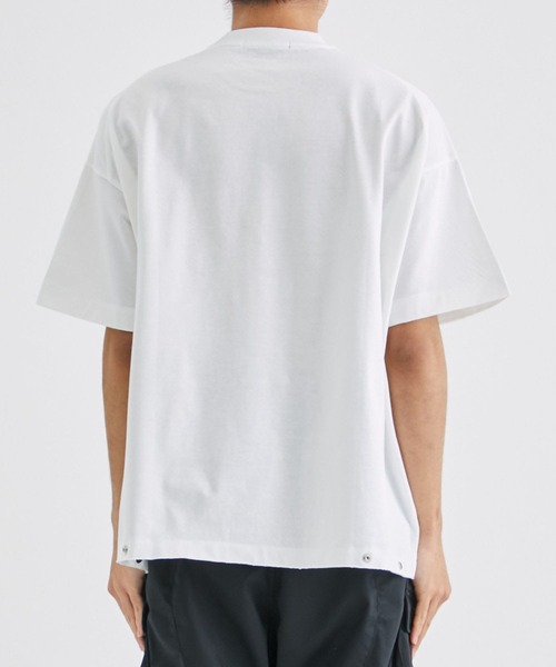 ALMOSTBLACK(オールモストブラック)の「【ALMOSTBLACK/オールモストブラック】BASIC TEE(Tシャツ/カットソー・メンズ・ホワイト/ブラック・1/2)」の11枚目の写真