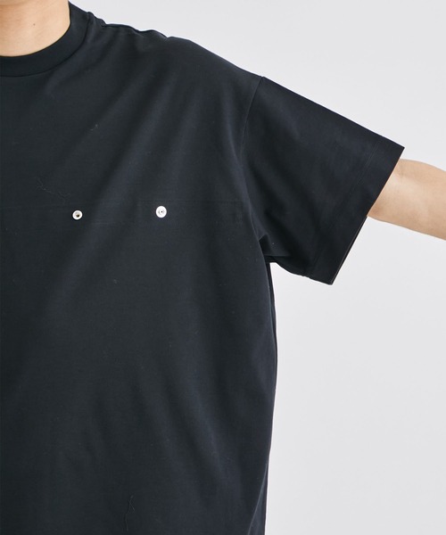ALMOSTBLACK(オールモストブラック)の「【ALMOSTBLACK/オールモストブラック】BASIC TEE(Tシャツ/カットソー・メンズ・ホワイト/ブラック・1/2)」の14枚目の写真