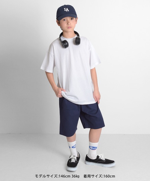 GLAZOS（グラソス）の「リフレクターバックプリント半袖Tシャツ（Tシャツ/カットソー・キッズ・ブラック/オフホワイト/ホワイト/チャコールグレー・150cm/160cm/140cm/170cm）」の9枚目の写真