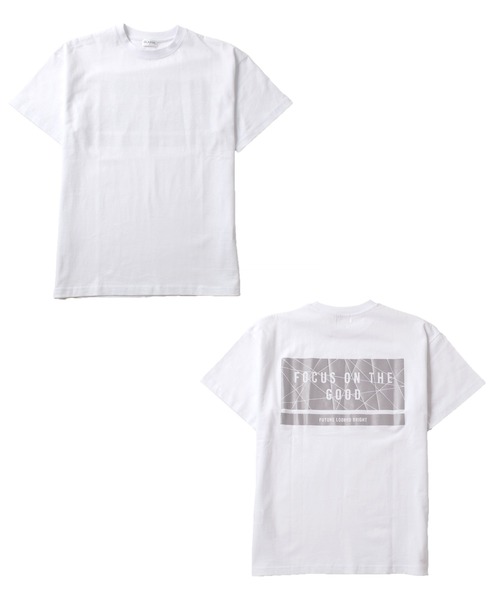 GLAZOS（グラソス）の「リフレクターバックプリント半袖Tシャツ（Tシャツ/カットソー・キッズ・ブラック/オフホワイト/ホワイト/チャコールグレー・150cm/160cm/140cm/170cm）」の20枚目の写真