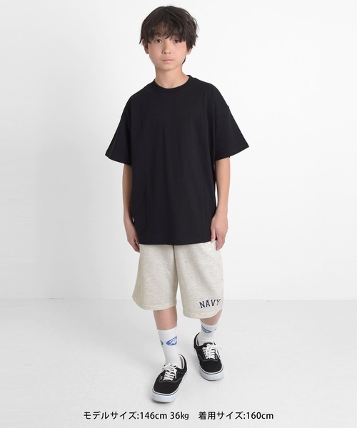 GLAZOS（グラソス）の「リフレクターバックプリント半袖Tシャツ（Tシャツ/カットソー・キッズ・ブラック/オフホワイト/ホワイト/チャコールグレー・150cm/160cm/140cm/170cm）」の6枚目の写真