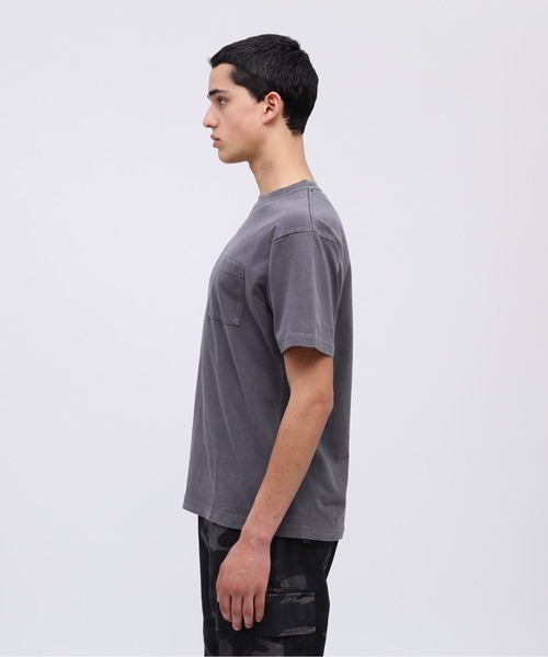 AVIREX(アヴィレックス)の「《DAILY/デイリー》FADE WASH POCKET T-SHIRT / フェード ウォッシュ ポケット Tシャツ / AVIREX / アヴィレックス(Tシャツ/カットソー・メンズ・ピンク/チャコール/オレンジ/グレー系その他3/オリーブ系・L/M/XL/2XL)」の11枚目の写真