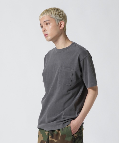 AVIREX(アヴィレックス)の「《DAILY/デイリー》FADE WASH POCKET T-SHIRT / フェード ウォッシュ ポケット Tシャツ / AVIREX / アヴィレックス(Tシャツ/カットソー・メンズ・ピンク/チャコール/オレンジ/グレー系その他3/オリーブ系・L/M/XL/2XL)」の6枚目の写真