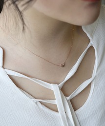 queite（ケイト）の「K10 YG/PG 星と月のネックレス［queite］（ネックレス）」