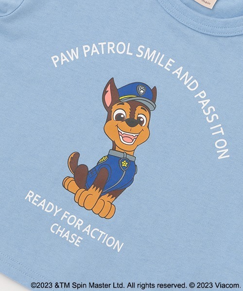 petit main(プティマイン)の「【WEB限定・パウパト】グラフィックT(Tシャツ/カットソー・キッズ・エメラルド/オレンジ/サックスブルー/ライトグレー/ライラック・90cm/120cm/100cm/110cm)」の12枚目の写真
