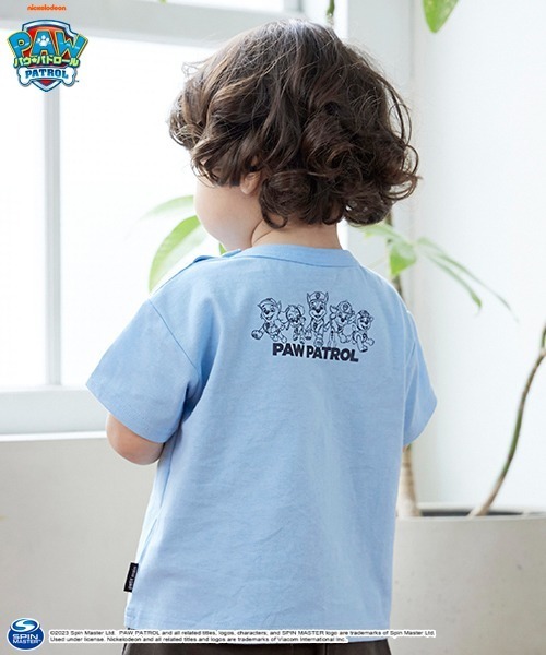 petit main(プティマイン)の「【WEB限定・パウパト】グラフィックT(Tシャツ/カットソー・キッズ・エメラルド/オレンジ/サックスブルー/ライトグレー/ライラック・90cm/120cm/100cm/110cm)」の14枚目の写真