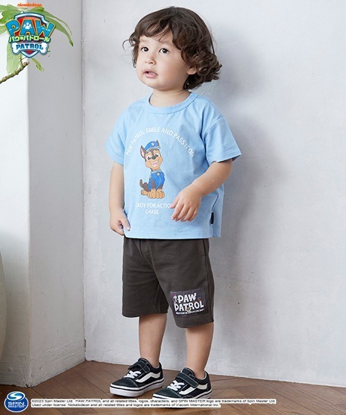 petit main(プティマイン)の「【WEB限定・パウパト】グラフィックT(Tシャツ/カットソー・キッズ・エメラルド/オレンジ/サックスブルー/ライトグレー/ライラック・90cm/120cm/100cm/110cm)」の17枚目の写真