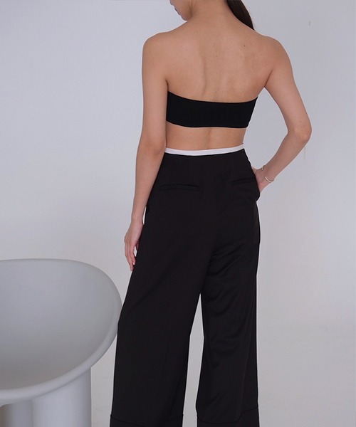 SORIN（ソリン　）の「シルキーベア天竺　バンドゥ（チューブトップ・レディース・ブラック/ライトピンク/ホワイト・38）」の11枚目の写真