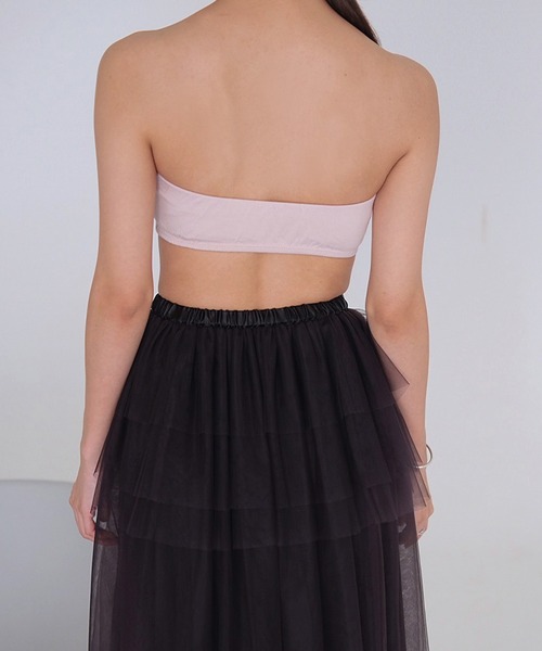 SORIN（ソリン　）の「シルキーベア天竺　バンドゥ（チューブトップ・レディース・ブラック/ライトピンク/ホワイト・38）」の7枚目の写真