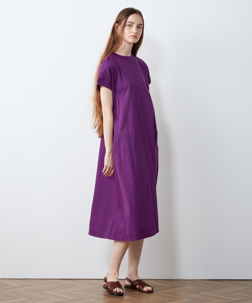 LE SOUK HOLIDAY(ルスークホリデー)の「モックネックワンピース(ワンピース・レディース・カーキ/パープル/ブラック・M/L)」の14枚目の写真