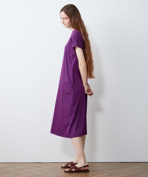 LE SOUK HOLIDAY(ルスークホリデー)の「モックネックワンピース(ワンピース・レディース・カーキ/パープル/ブラック・M/L)」の4枚目の写真