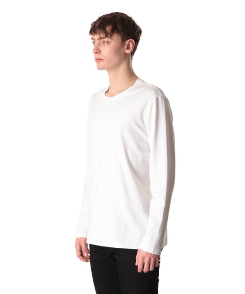 ATTACHMENT(アタッチメント)の「コットン ダブルフェイス ロングスリーブティー / COTTON DOUBLE FACE L/S TEE(Tシャツ/カットソー・メンズ・ダークグレー/ホワイト/ブラック/グレー/パープル・3/2/1)」の6枚目の写真
