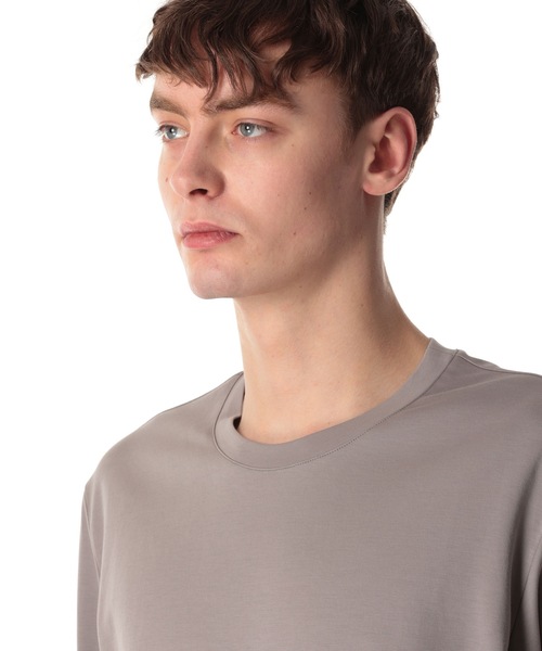 ATTACHMENT(アタッチメント)の「コットン ダブルフェイス ロングスリーブティー / COTTON DOUBLE FACE L/S TEE(Tシャツ/カットソー・メンズ・ダークグレー/ホワイト/ブラック/グレー/パープル・3/2/1)」の8枚目の写真
