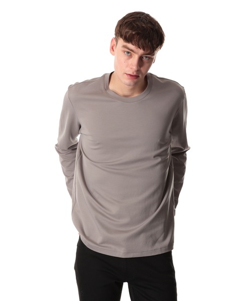 ATTACHMENT(アタッチメント)の「コットン ダブルフェイス ロングスリーブティー / COTTON DOUBLE FACE L/S TEE(Tシャツ/カットソー・メンズ・ダークグレー/ホワイト/ブラック/グレー/パープル・3/2/1)」の9枚目の写真