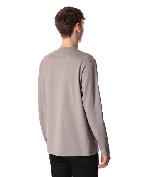 ATTACHMENT(アタッチメント)の「コットン ダブルフェイス ロングスリーブティー / COTTON DOUBLE FACE L/S TEE(Tシャツ/カットソー・メンズ・ダークグレー/ホワイト/ブラック/グレー/パープル・3/2/1)」の11枚目の写真