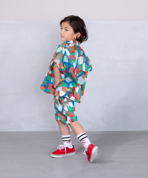 BIG FIELD(ビッグフィールド)の「総柄ショーツ(80~150cm)(その他パンツ・キッズ・グリーン/オリーブ/オフホワイト・80/90/95/100/110/120/130/140/150)」の5枚目の写真