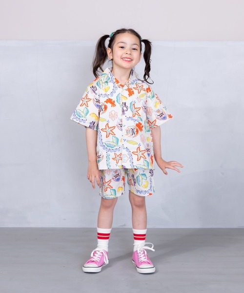 BIG FIELD(ビッグフィールド)の「総柄ショーツ(80~150cm)(その他パンツ・キッズ・グリーン/オリーブ/オフホワイト・80/90/95/100/110/120/130/140/150)」の6枚目の写真