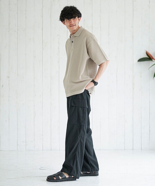 coen(コーエン)の「6ポケットルーズカーゴパンツ(カーゴパンツ・メンズ・オリーブ/ブラック・XL/L/M/S)」の12枚目の写真