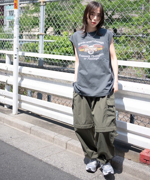 WEGO（ウィゴー）の「WEGO/ヘビーウエイトモチーフロゴノースリーブ（タンクトップ・メンズ・その他2/その他1・LARGE/MEDIUM）」の3枚目の写真