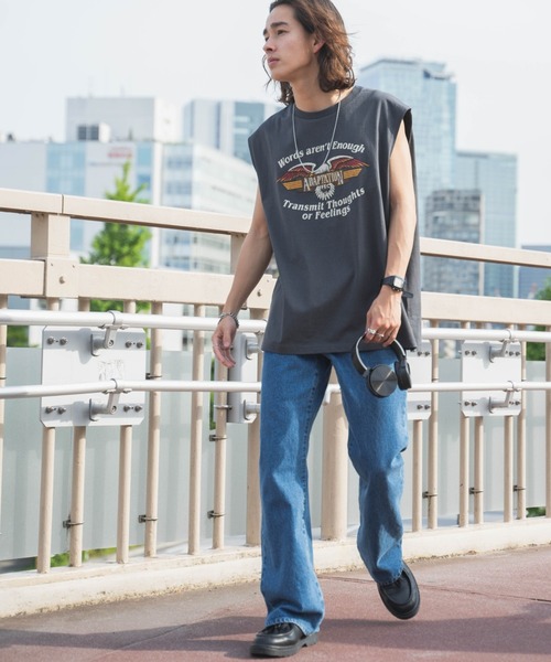 WEGO（ウィゴー）の「WEGO/ヘビーウエイトモチーフロゴノースリーブ（タンクトップ・メンズ・その他2/その他1・LARGE/MEDIUM）」の7枚目の写真