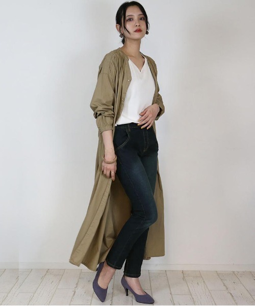 atONE(アットワン)の「atONE オールラバースキニーデニムパンツ(デニムパンツ・レディース・ブルー/ネイビー/ワンウォッシュ・L/3L/4L/LL/M)」の12枚目の写真