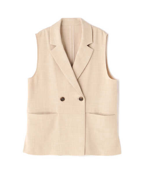 N.(N. Natural Beauty Basic)(エヌエヌナチュラルビューティーベーシック)の「◆ドライタッチジレジャケット(ベスト・レディース・ベージュ/ブラウン・MEDIUM)」の3枚目の写真