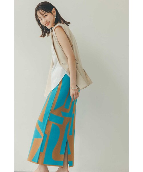 N.(N. Natural Beauty Basic)(エヌエヌナチュラルビューティーベーシック)の「◆ドライタッチジレジャケット(ベスト・レディース・ベージュ/ブラウン・MEDIUM)」の11枚目の写真