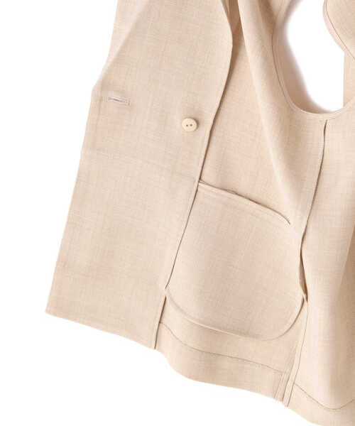 N.(N. Natural Beauty Basic)(エヌエヌナチュラルビューティーベーシック)の「◆ドライタッチジレジャケット(ベスト・レディース・ベージュ/ブラウン・MEDIUM)」の16枚目の写真