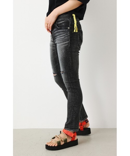 ロデオクラウンズ CHEMICAL DENIM TIERED SK 完売品 ロデオ
