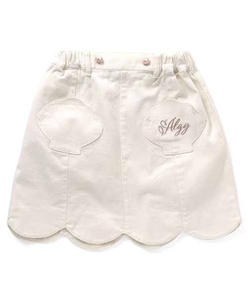 algy(アルジー)の「シェルポケットスカート(スカート・キッズ・アイボリー/ブラック/サックスブルー・XX-SMALL/X-SMALL/SMALL/MEDIUM)」の10枚目の写真