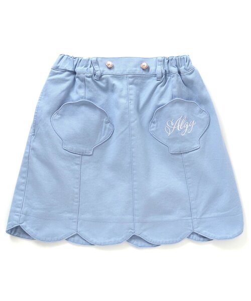 algy(アルジー)の「シェルポケットスカート(スカート・キッズ・アイボリー/ブラック/サックスブルー・XX-SMALL/X-SMALL/SMALL/MEDIUM)」の9枚目の写真