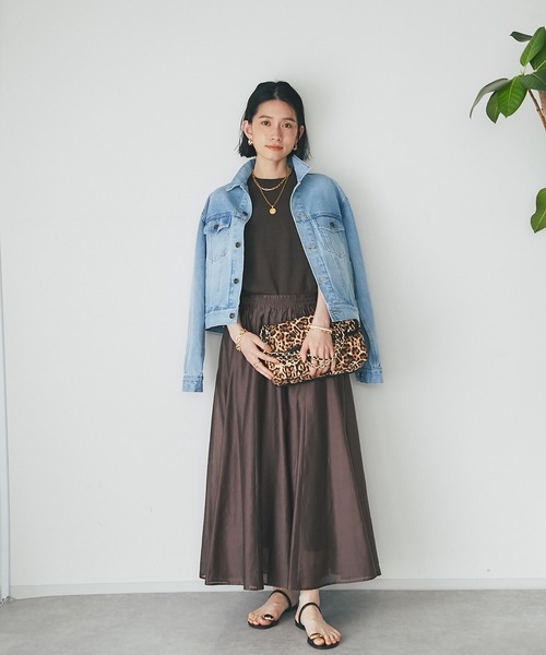 RIVE DROITE（リヴドロワ）の「コットンノースリーブニット（ニット/セーター・レディース・ダークブラウン/グレー・FREE）」の13枚目の写真