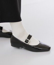 menue（メヌエ）の「オールウェザー  2Wayビジュー ストラップ メリージェーンパンプス（パンプス）」