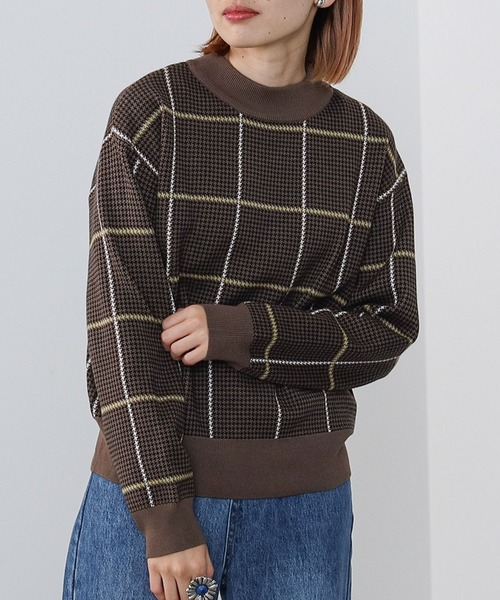 BEAMS HEART（ビームスハート）の「BEAMS HEART / ハイネックチェック