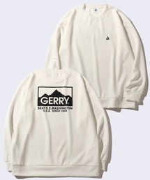 【GERRY/ジェリー】胸シリコンプリント＋ バックプリント  ダンボールニットクルーネック