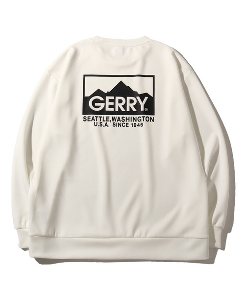 GERRY(ジェリー)の「【GERRY/ジェリー】胸シリコンプリント+ バックプリント ダンボールニットクルーネック(スウェット・メンズ・ブラック/ホワイト/グレー/ブルー・L/M/LL)」の6枚目の写真