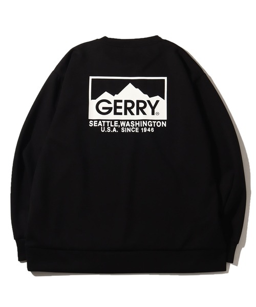 GERRY(ジェリー)の「【GERRY/ジェリー】胸シリコンプリント+ バックプリント ダンボールニットクルーネック(スウェット・メンズ・ブラック/ホワイト/グレー/ブルー・L/M/LL)」の8枚目の写真