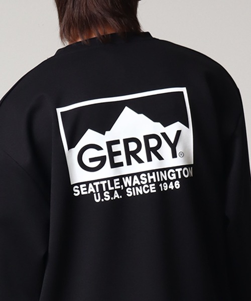 GERRY(ジェリー)の「【GERRY/ジェリー】胸シリコンプリント+ バックプリント ダンボールニットクルーネック(スウェット・メンズ・ブラック/ホワイト/グレー/ブルー・L/M/LL)」の16枚目の写真