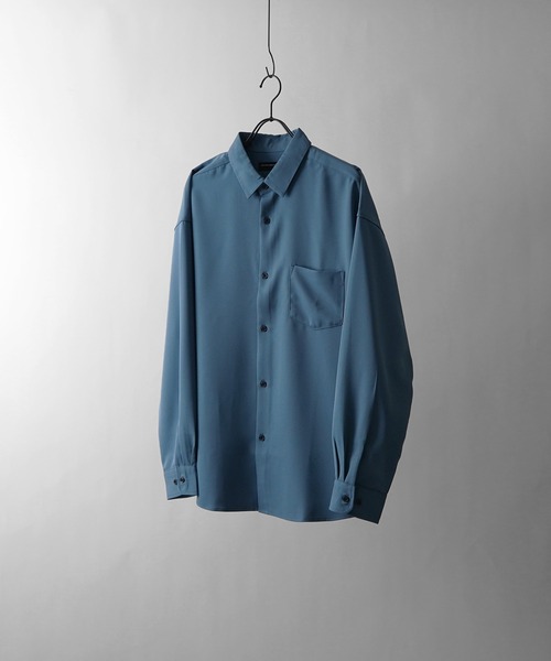 Confirm(コンファーム)の「ルーズシルエット ベーシック長袖シャツ ユニセックス (シャツ/ブラウス・メンズ・ホワイト/ベージュ/ブルー/チャコールグレー/ブラック・M/L)」の14枚目の写真