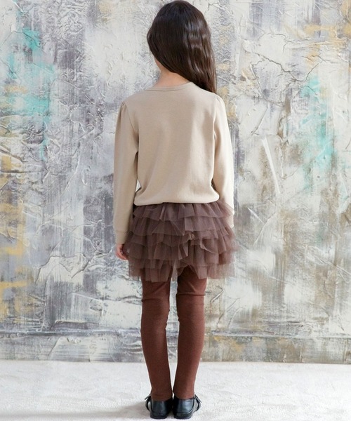 Bee des Bee（ビーデスビー）の「レギンス付きチュチュスカート（スカート・キッズ・スカイブルー/グレー/ダークブラウン/グレイッシュベージュ/ミント/パープル系/グレー系/ネイビー系/カーキオリーブ/ローズ/ライトピンク/ラベンダー/ネイビー/ライトブラック/チャコールグレー・100cm/120cm/130cm/140cm/110cm）」の21枚目の写真